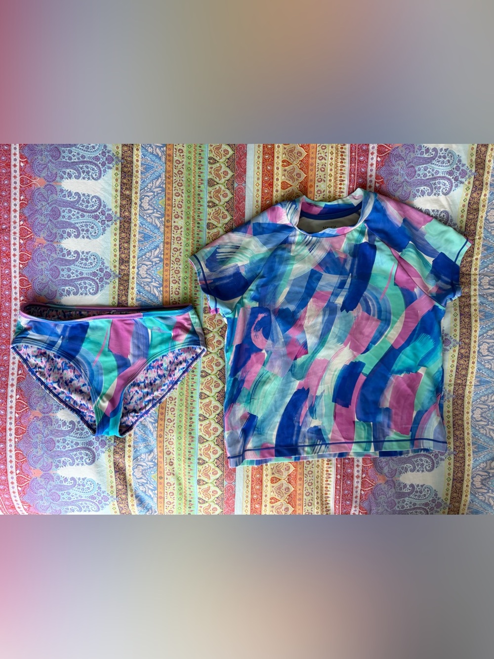 Athleta Girl Mock Neck Rashguard - 2 Piece Set